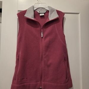 Columbia Pink Fleece Vest